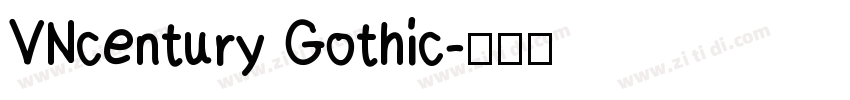 VNcentury Gothic字体转换